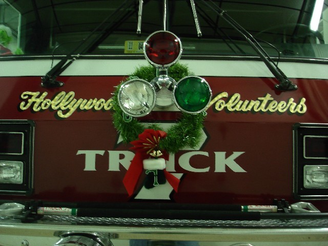 Truck 7 dressed up for the holiday